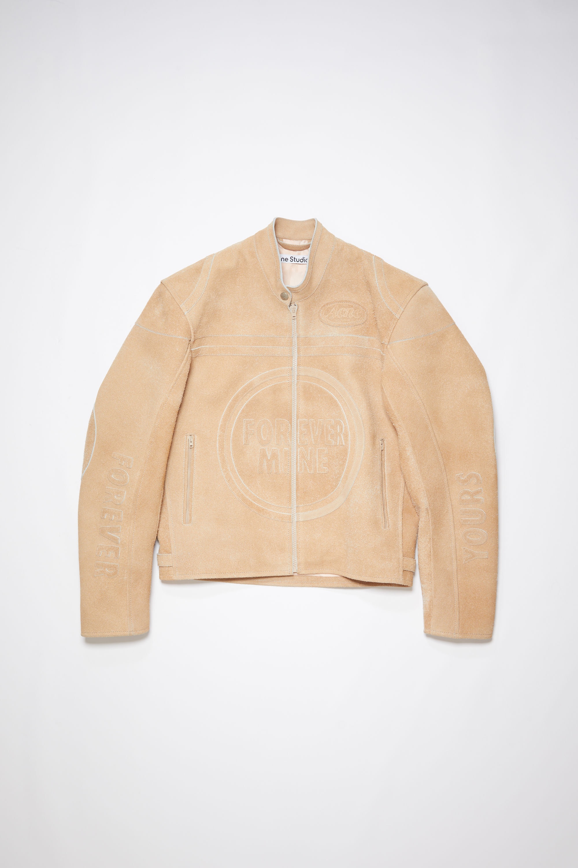 Suede leather jacket - Sand beige - 7