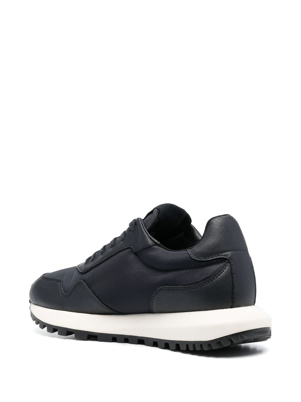logo-appliquÃ© panelled sneakers - 3