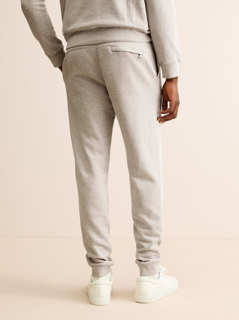 Men's Sweatpants Quinn Cotton Modal Greige Marl 4
