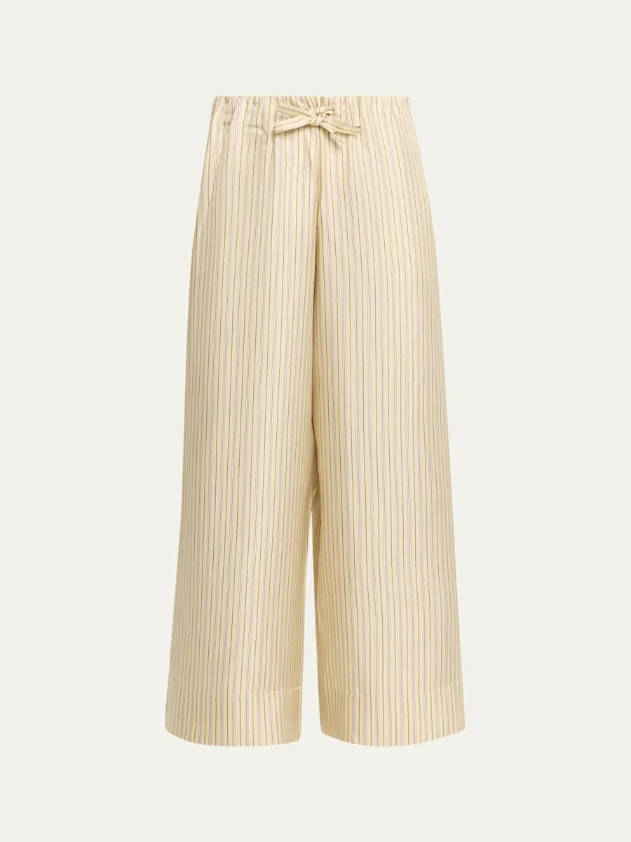 Striped Straight-Leg Ankle Dinner Trousers - 1
