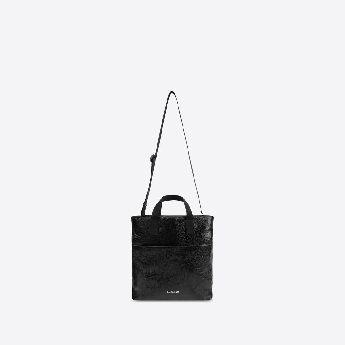 Men's Explorer Tote Bag With Strap in Black - 4