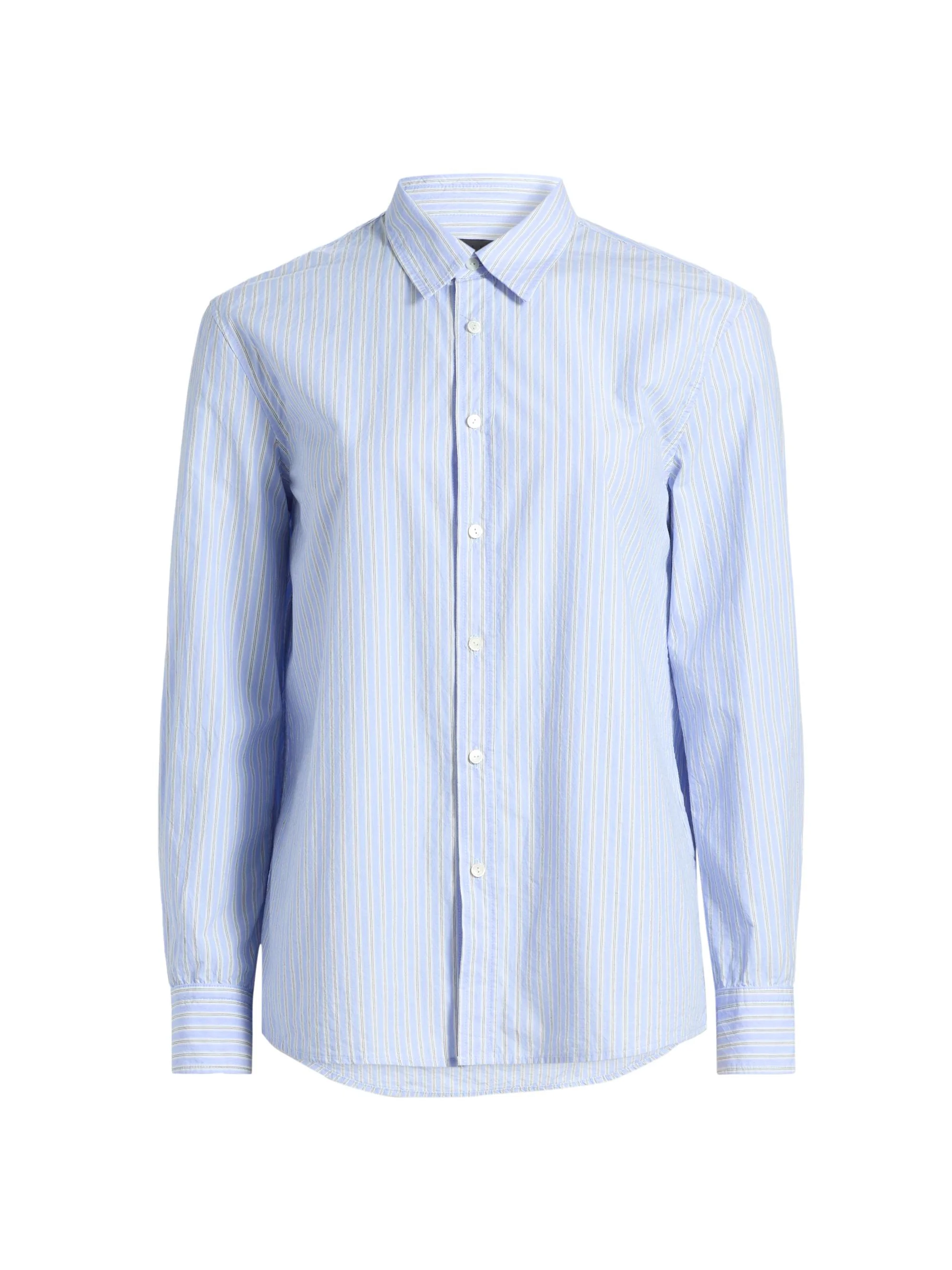 Women's Raphael Classic Cotton Shirt - Ciel Stripes - 1