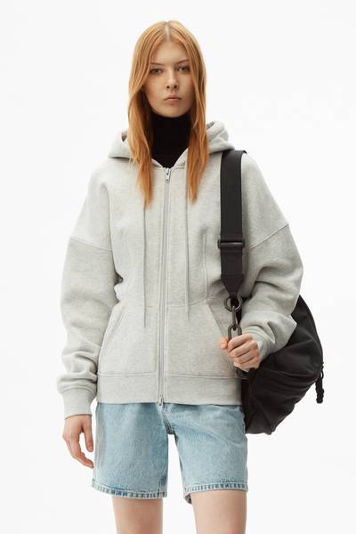 Alexander Wang SCULPTED ZIP-UP HOODIE outlook