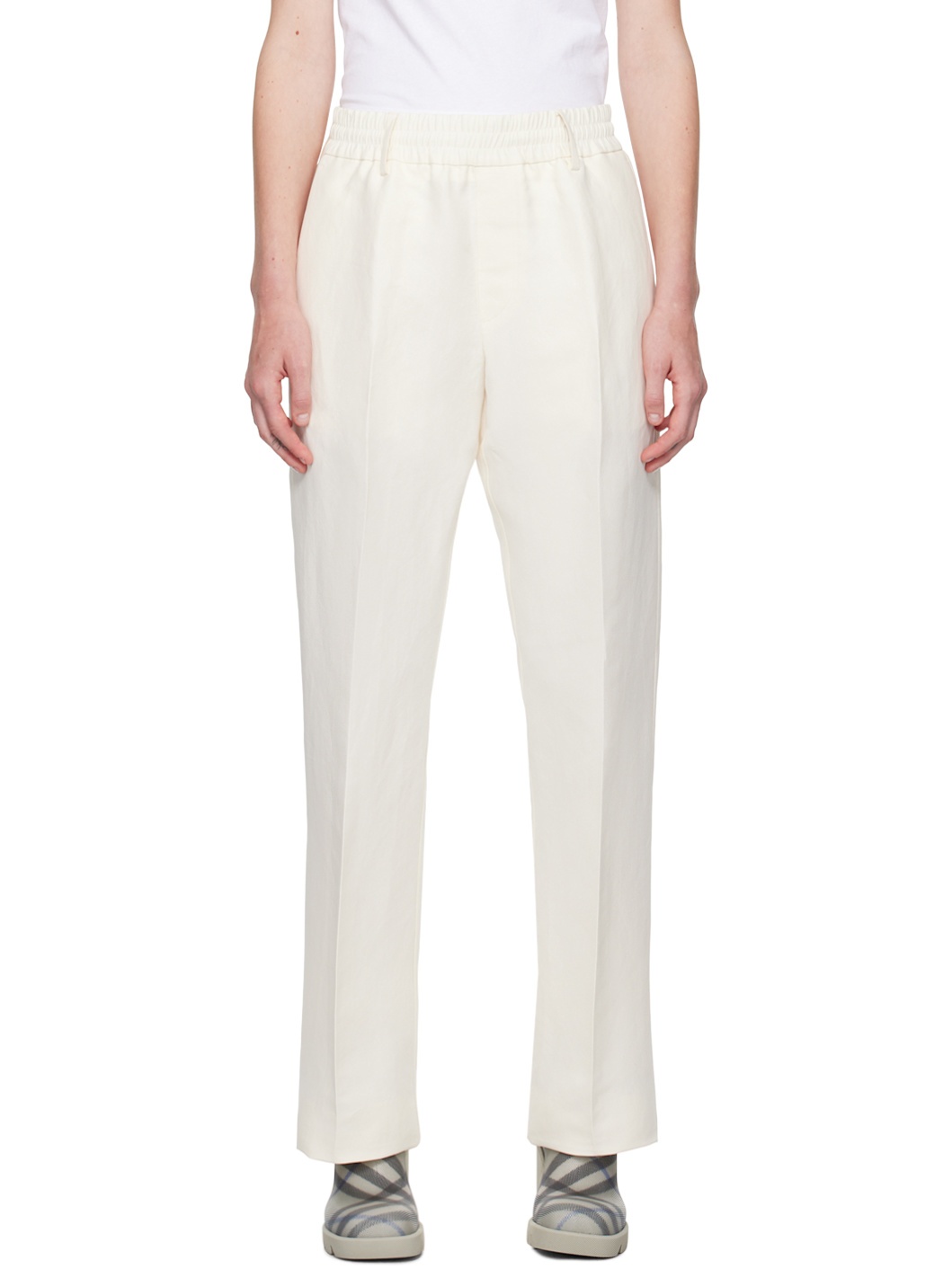 Off-White Lightweight Trousers - 1