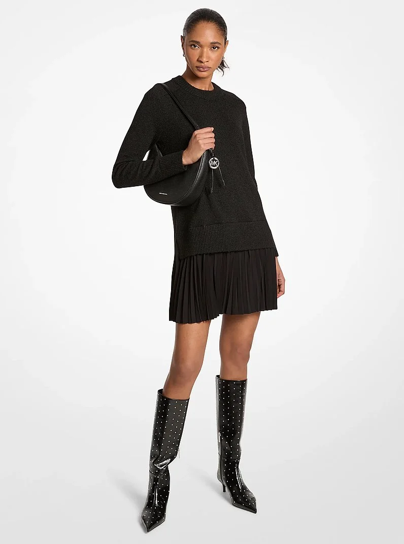 Knit Sweater Dress - 1