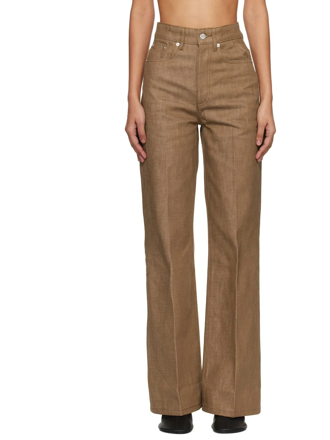 Tan Domino Jeans - 1