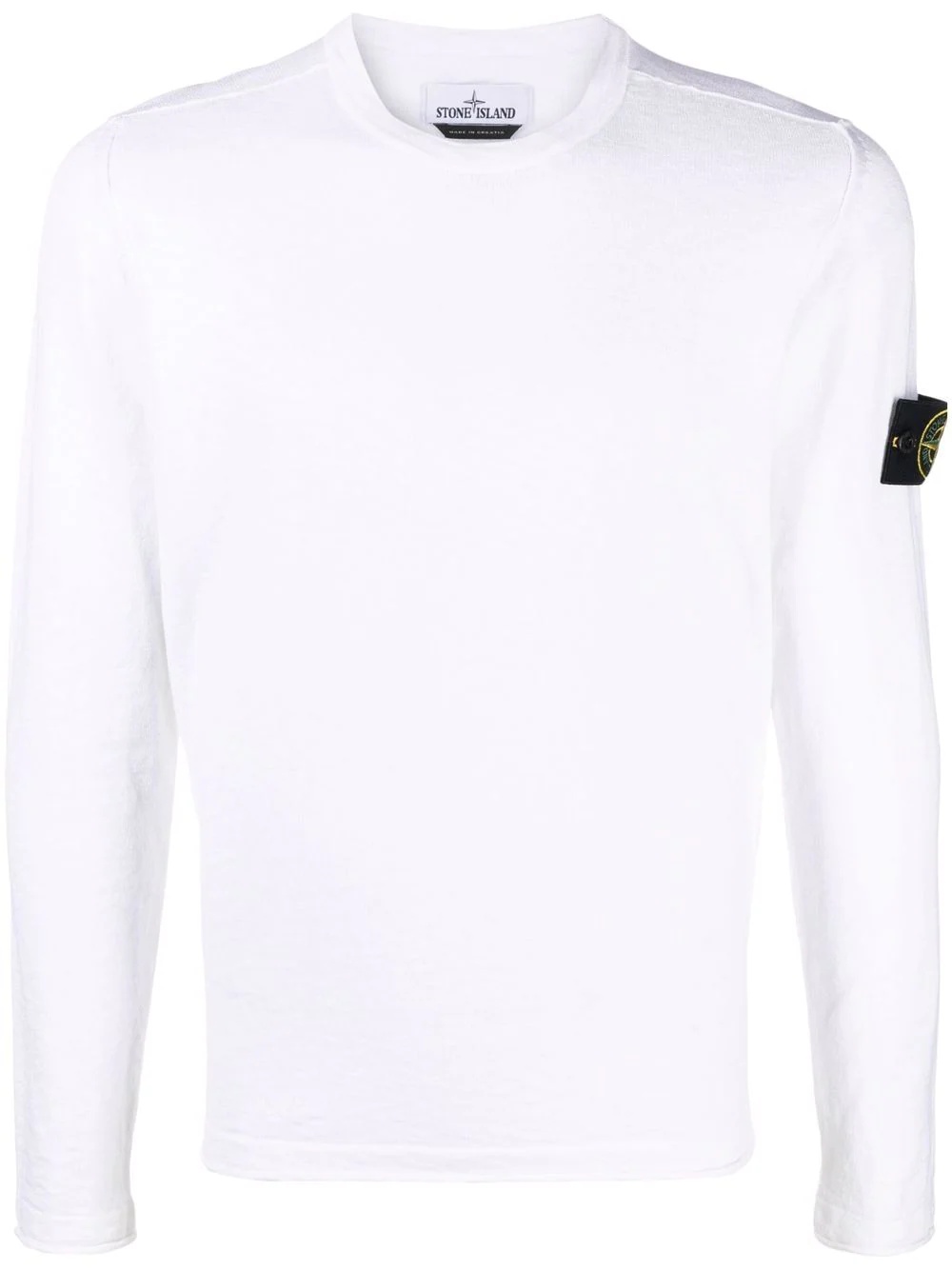 Compass badge crew-neck jumper - 1