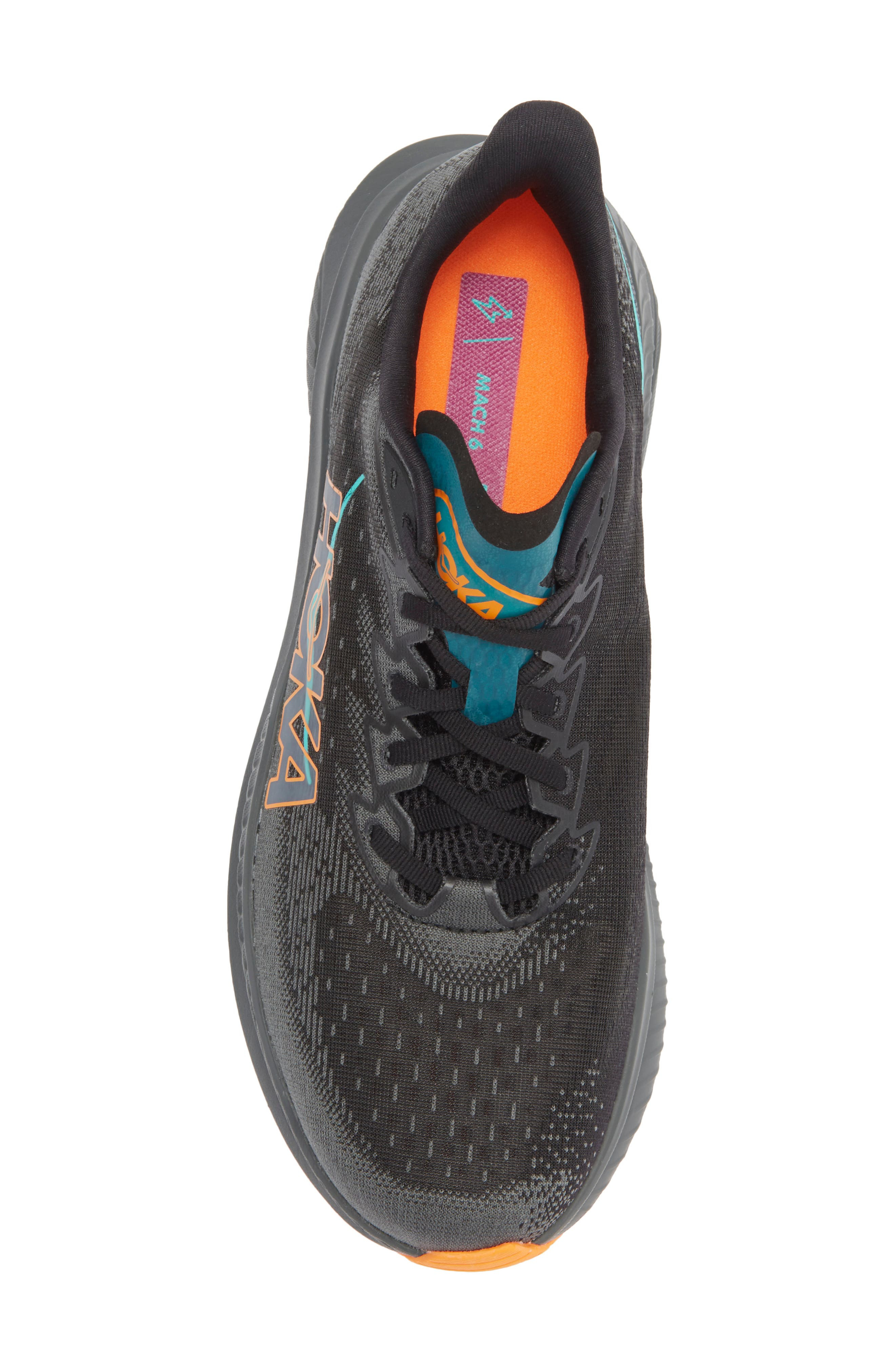 HOKA Mach 6 Running Shoe in Black /Outer Orbit at Nordstrom - 5