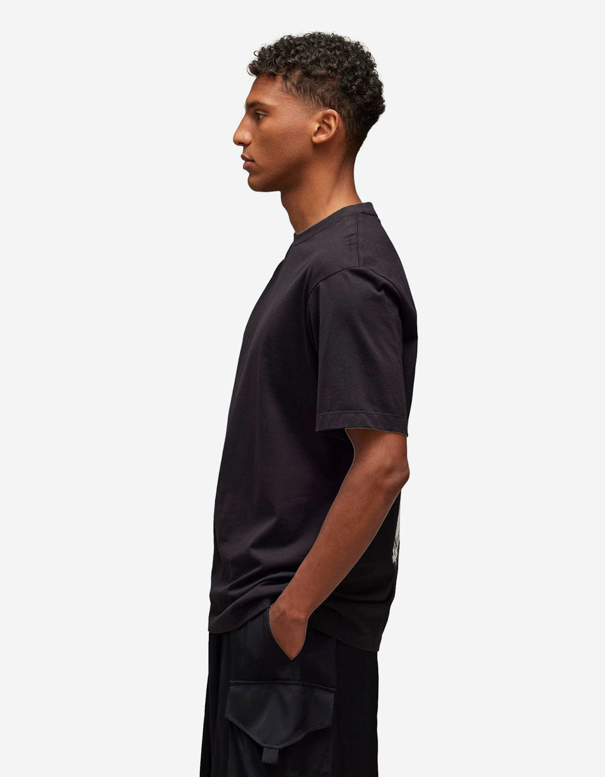 Y-3 Black Graphic Print T-Shirt - 5