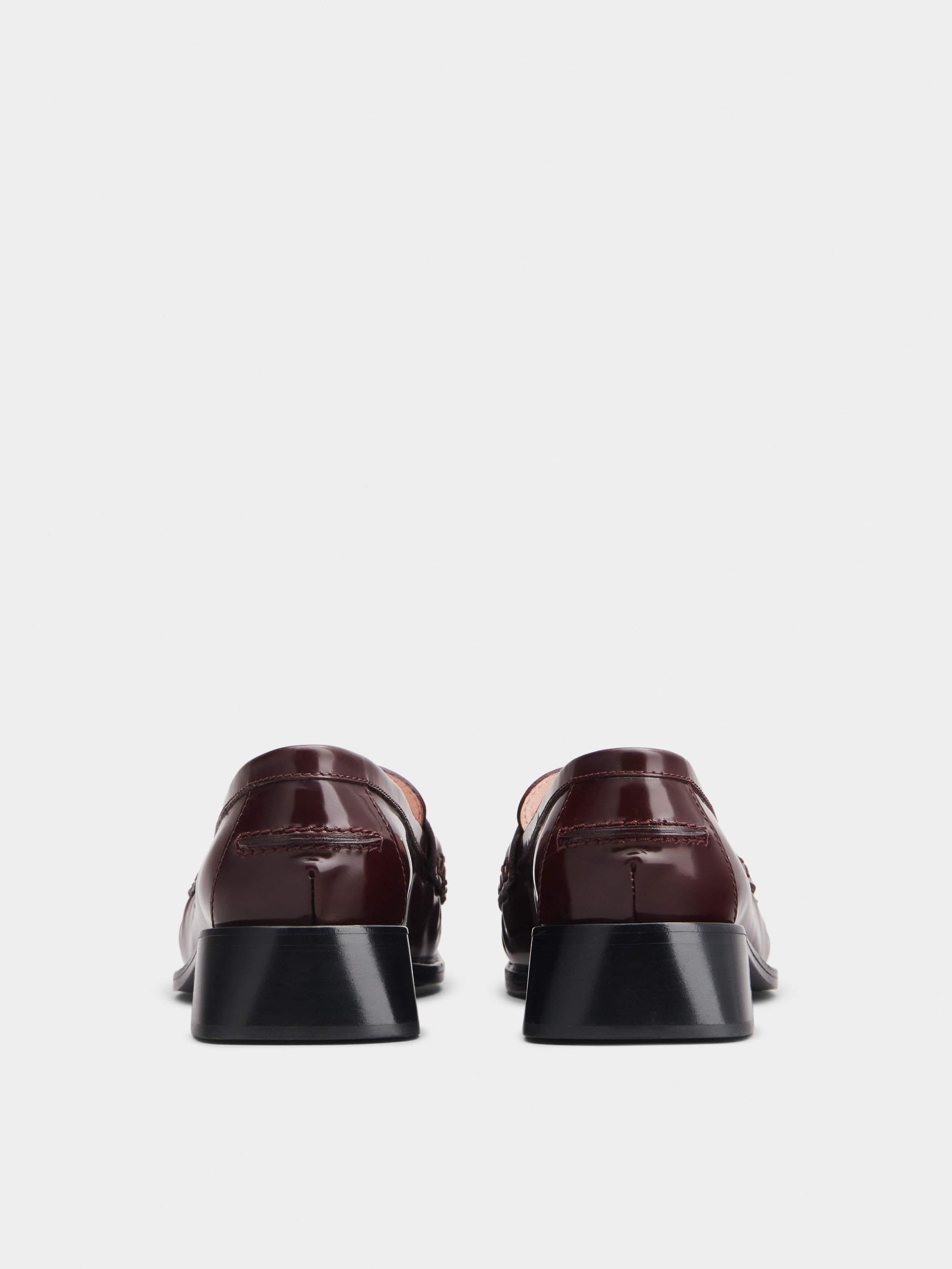 Preppy Viv' Metal Buckle Loafers in Patent Leather - 5