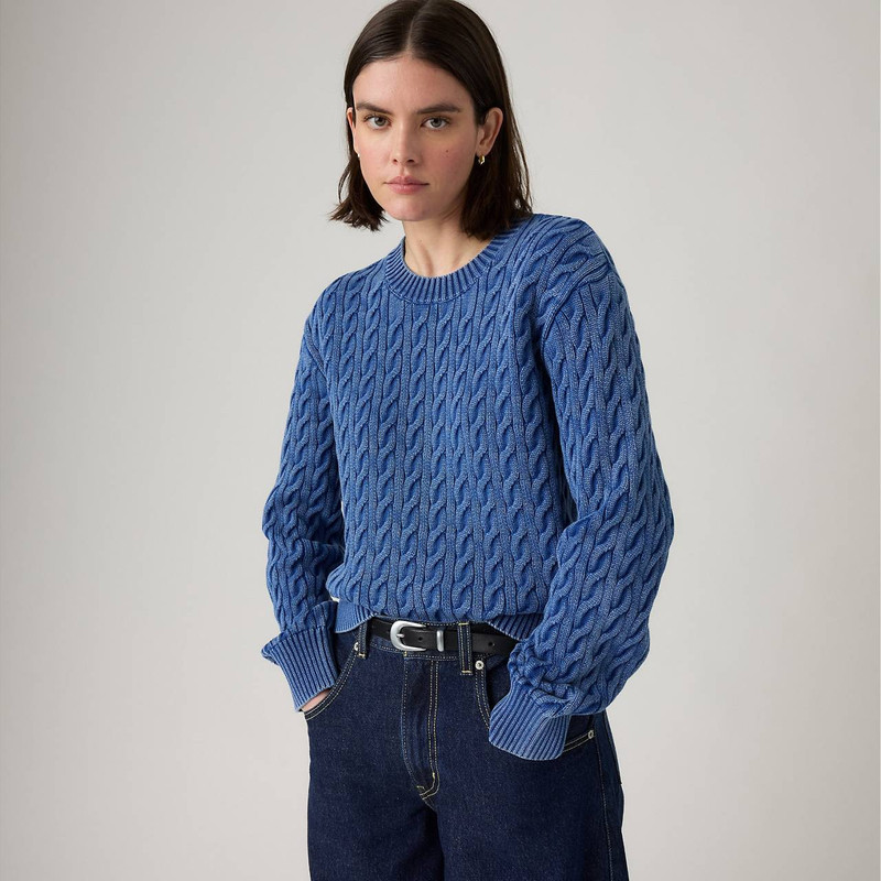 Levi's BOYFRIEND CABLE CREWNECK PULLOVER outlook