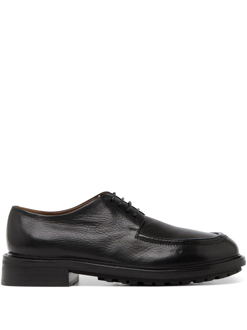 leather lace-up derby shoes 1