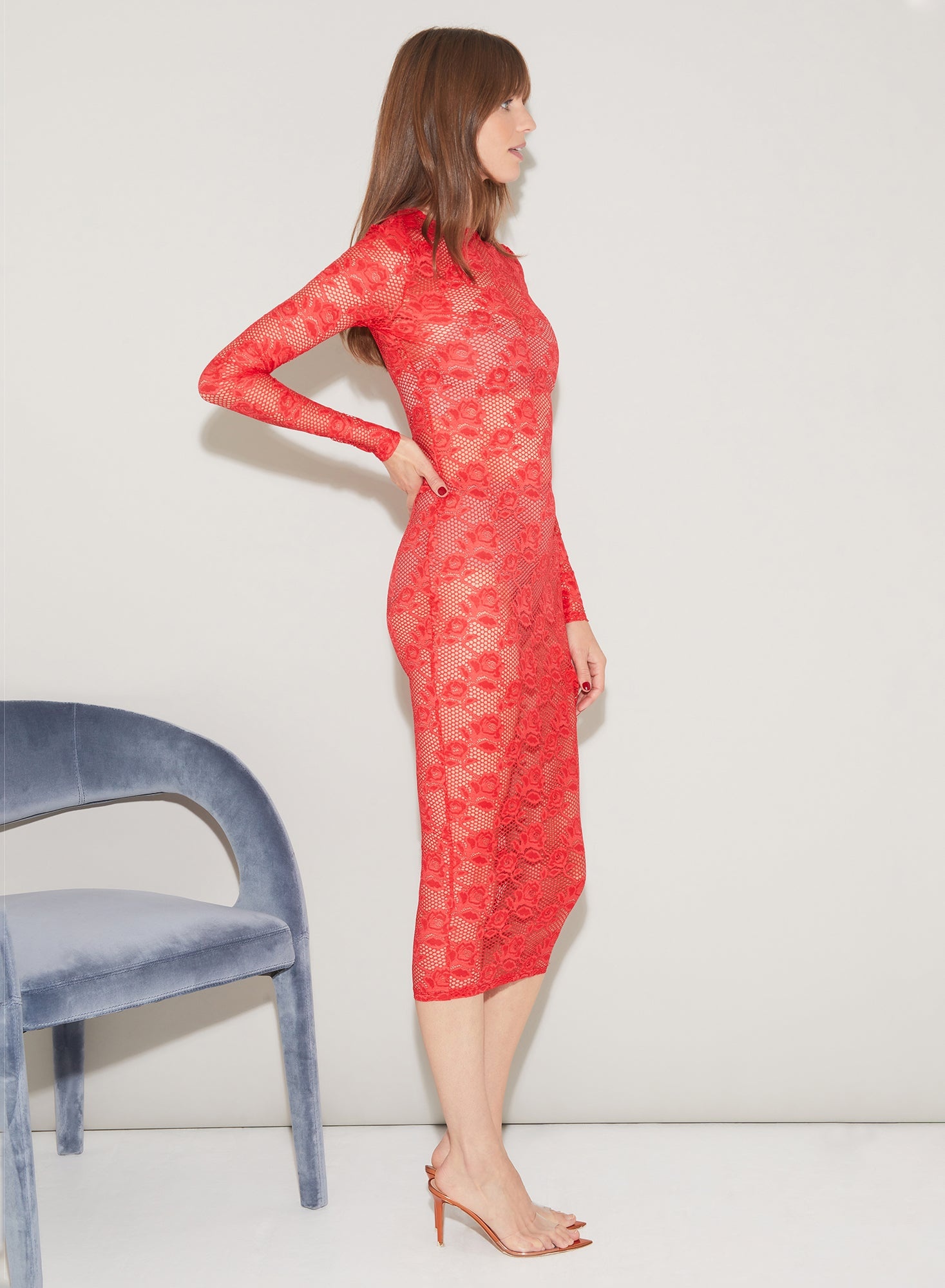 Rosalia Lace Long Sleeve Dress - 5