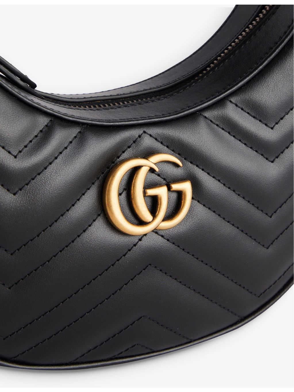 Half Moon Marmont mini leather shoulder bag - 3