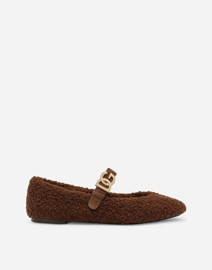 Faux fur ballet flats - 1