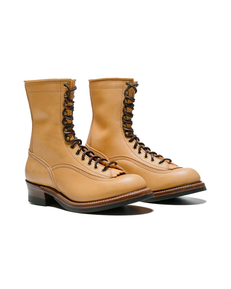 JOHN LOFGREN Donkey Puncher Boots 8" Badalassi Carlo Vegetable Tanned Leather Bone outlook