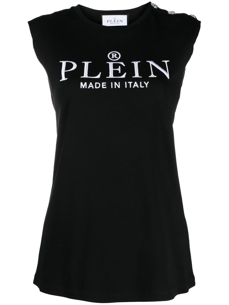logo-print tank top 1