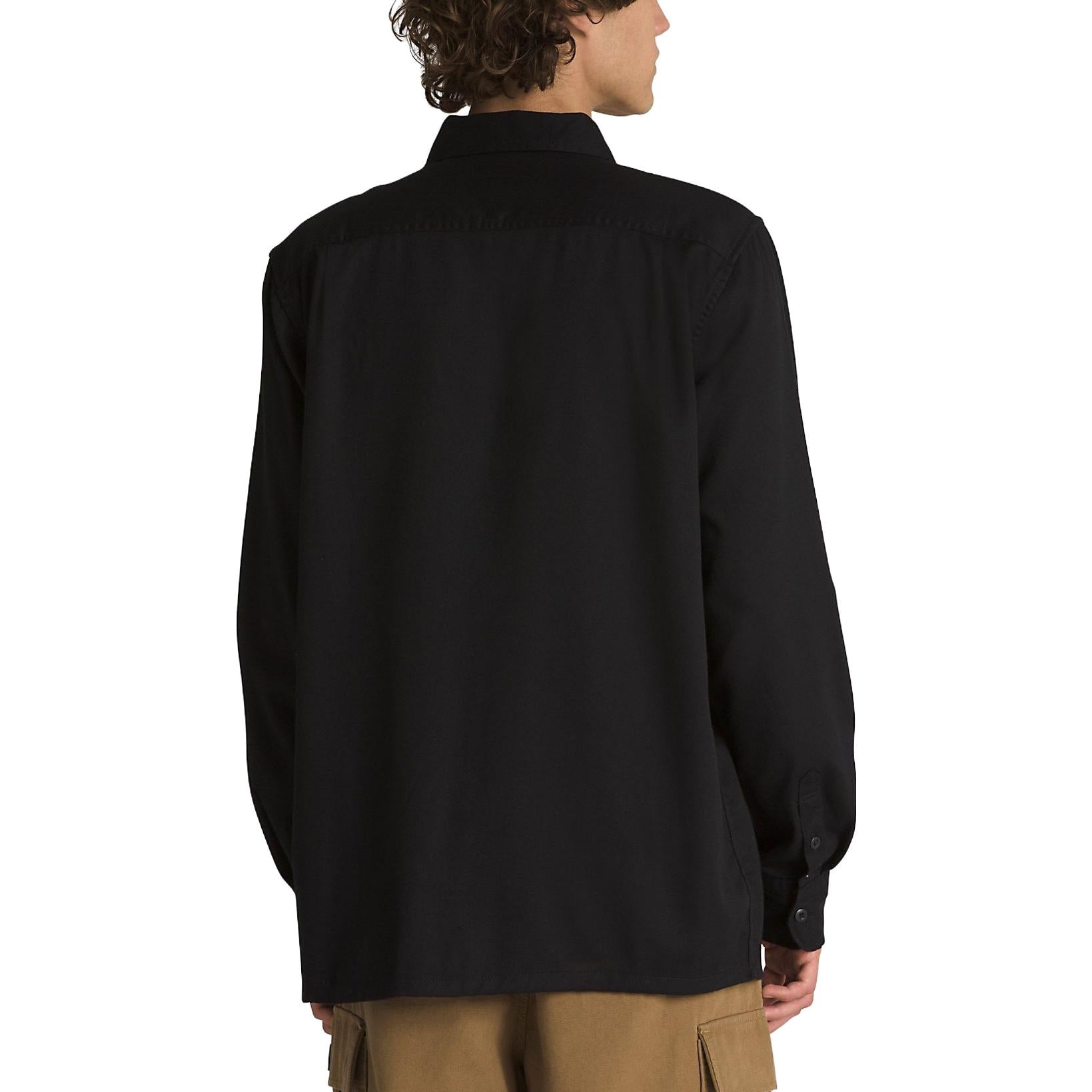 Vans Sparwood Long Sleeve Buttondown Shirt 'Black' VN000AARBLK - 4