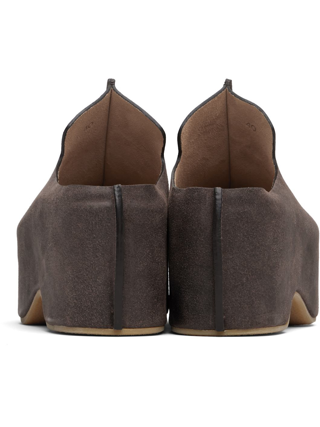 Brown Platform Clogs - 2