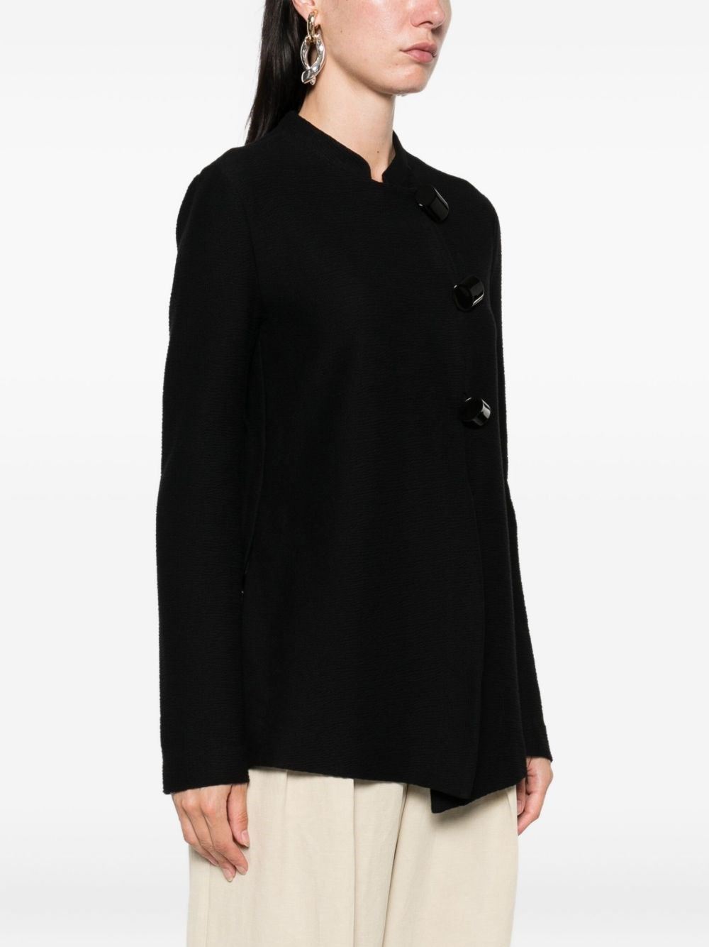 Cotton single-breasted jacket - 2