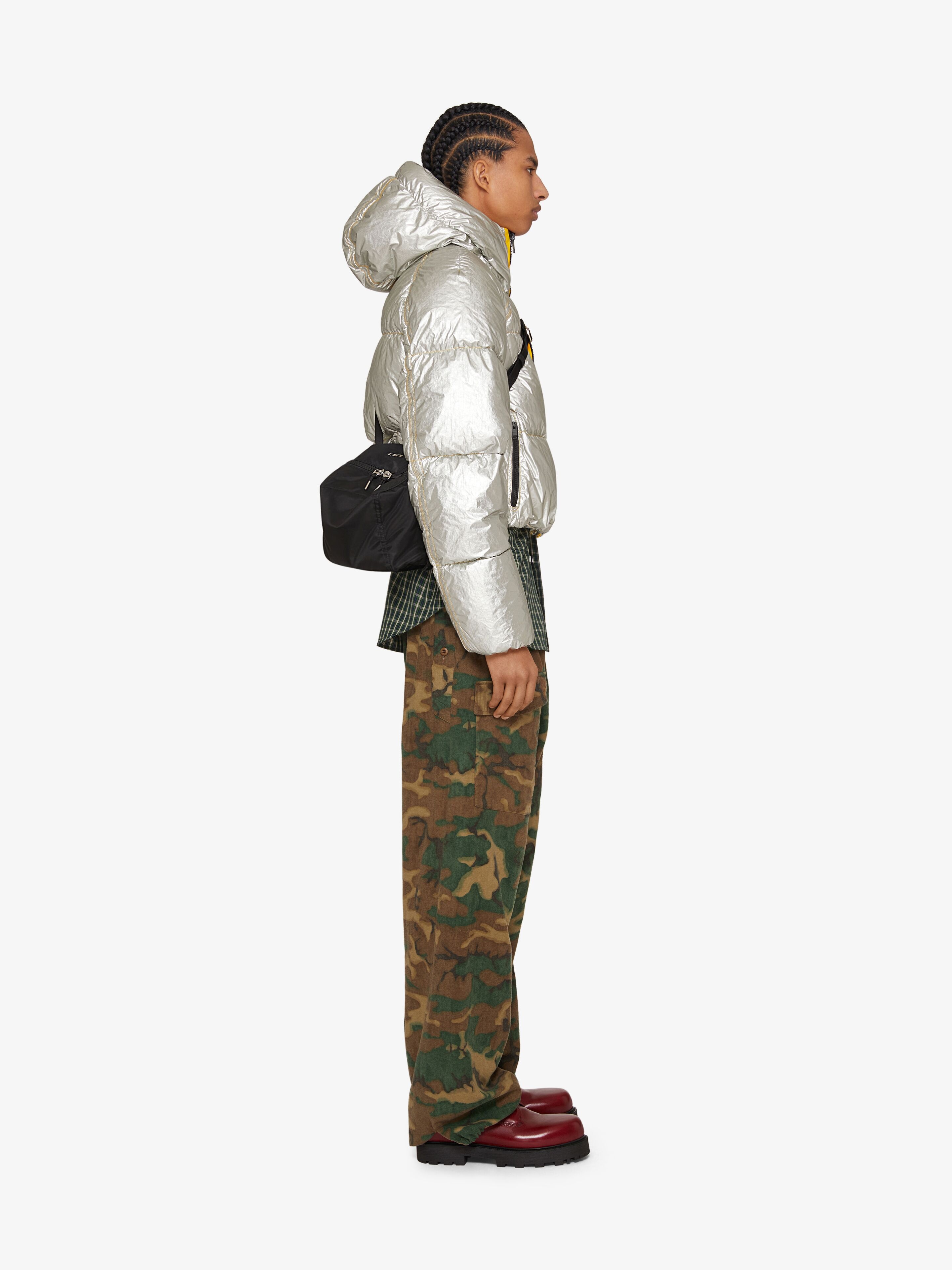 LAMINATED HOODED PUFFER - 3
