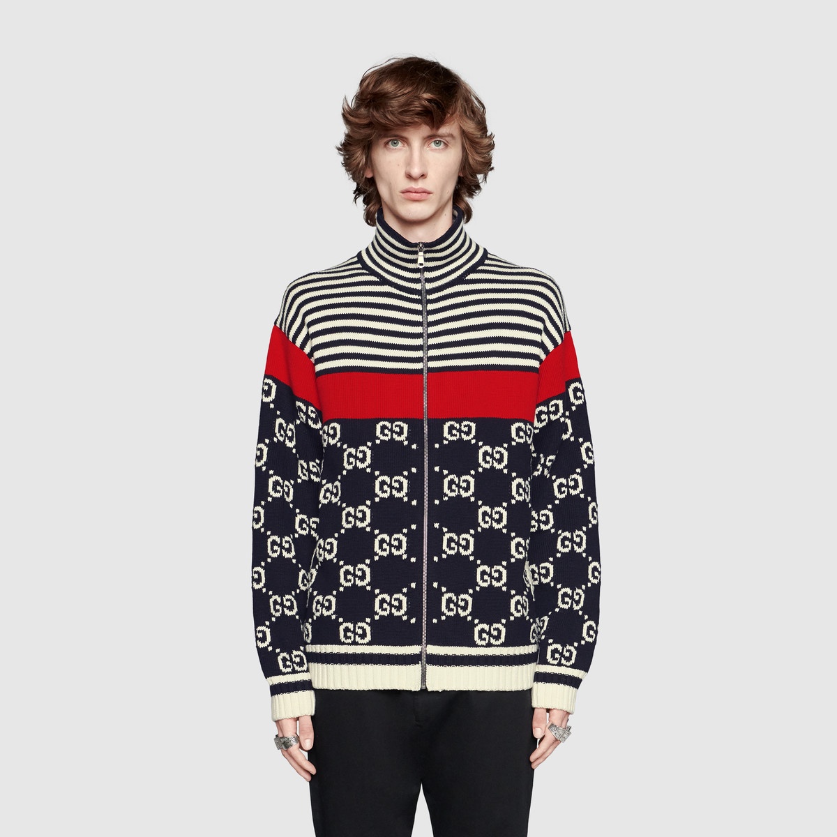 Cotton GG striped jacket  - 3