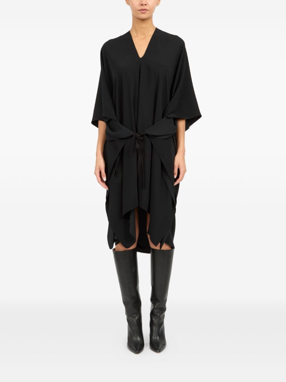 V-neck midi dress - 2