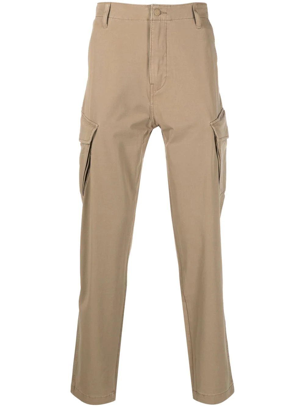 multi-pocket cotton cargo trousers - 1