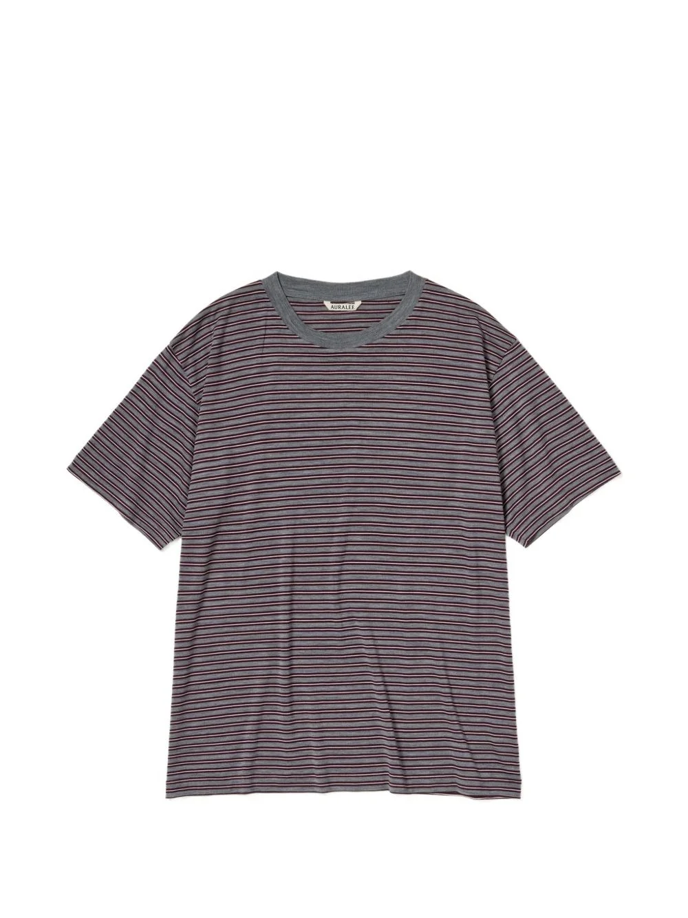 Auralee Men Wool Striped T-Shirt - 1