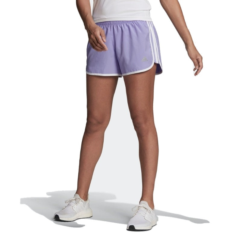 adidas (WMNS) adidas Marathon 20 Shorts 'Purple' HC1769 outlook