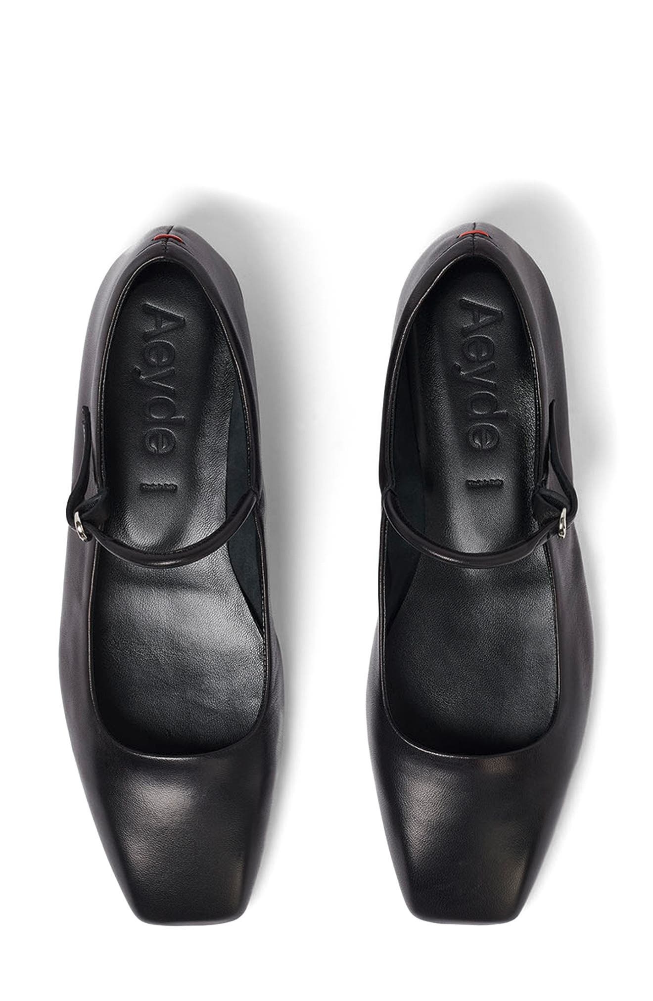 aeyde Uma Mary Jane Flat in Black at Nordstrom - 4