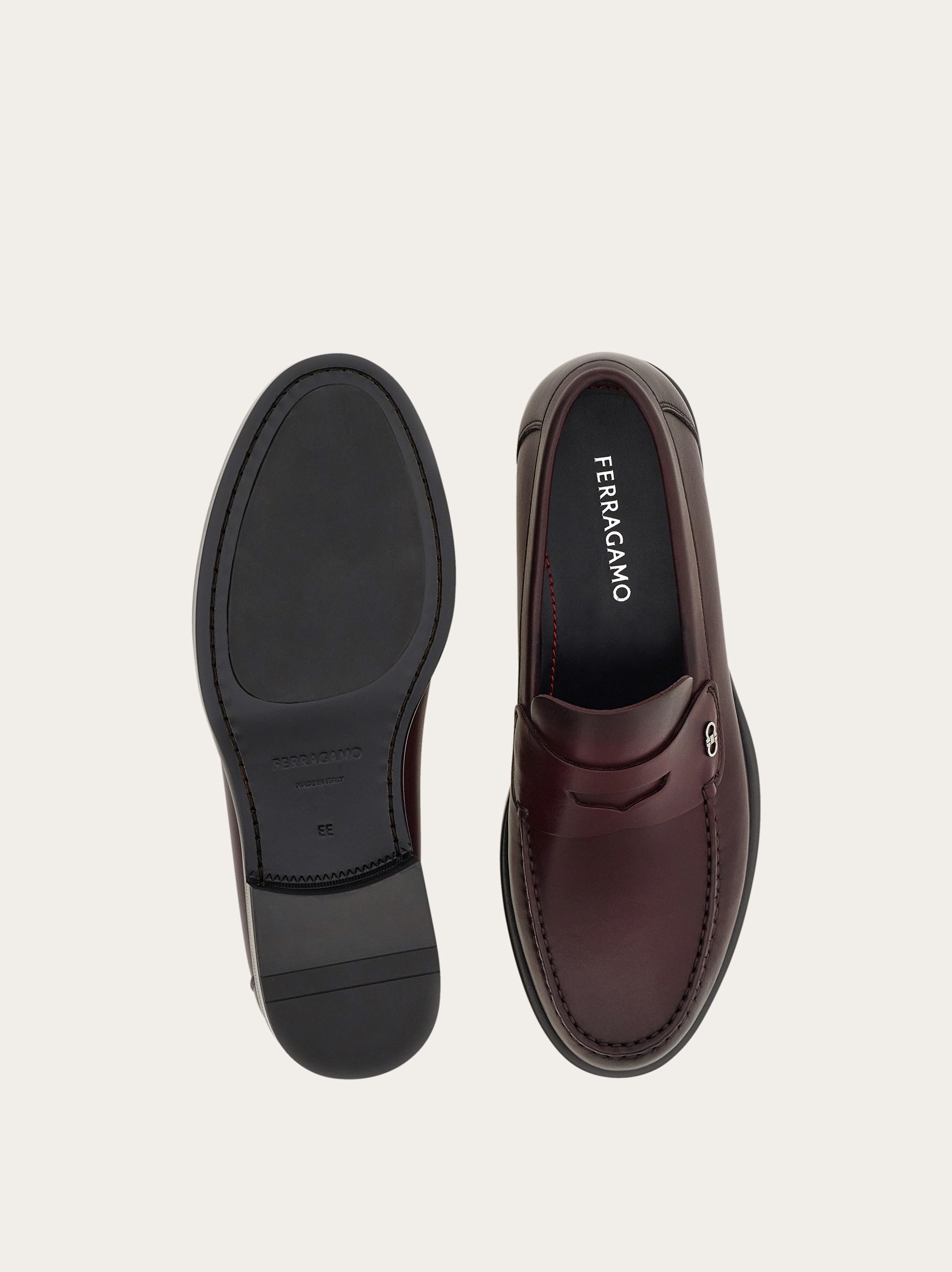 Penny loafer with Gancini ornament - 5