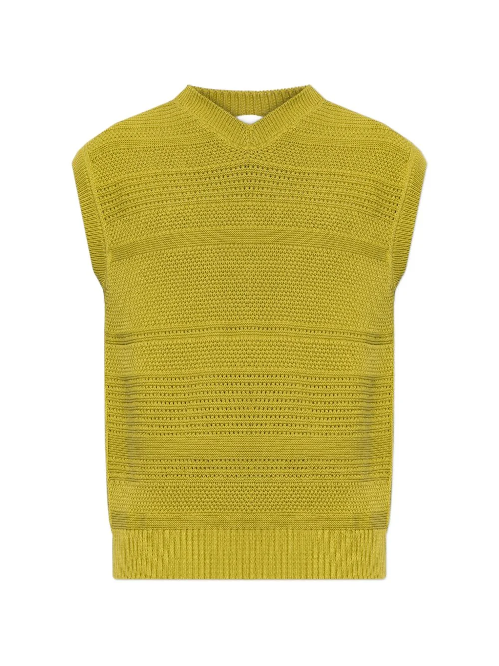 V-neck knitted vest - 1