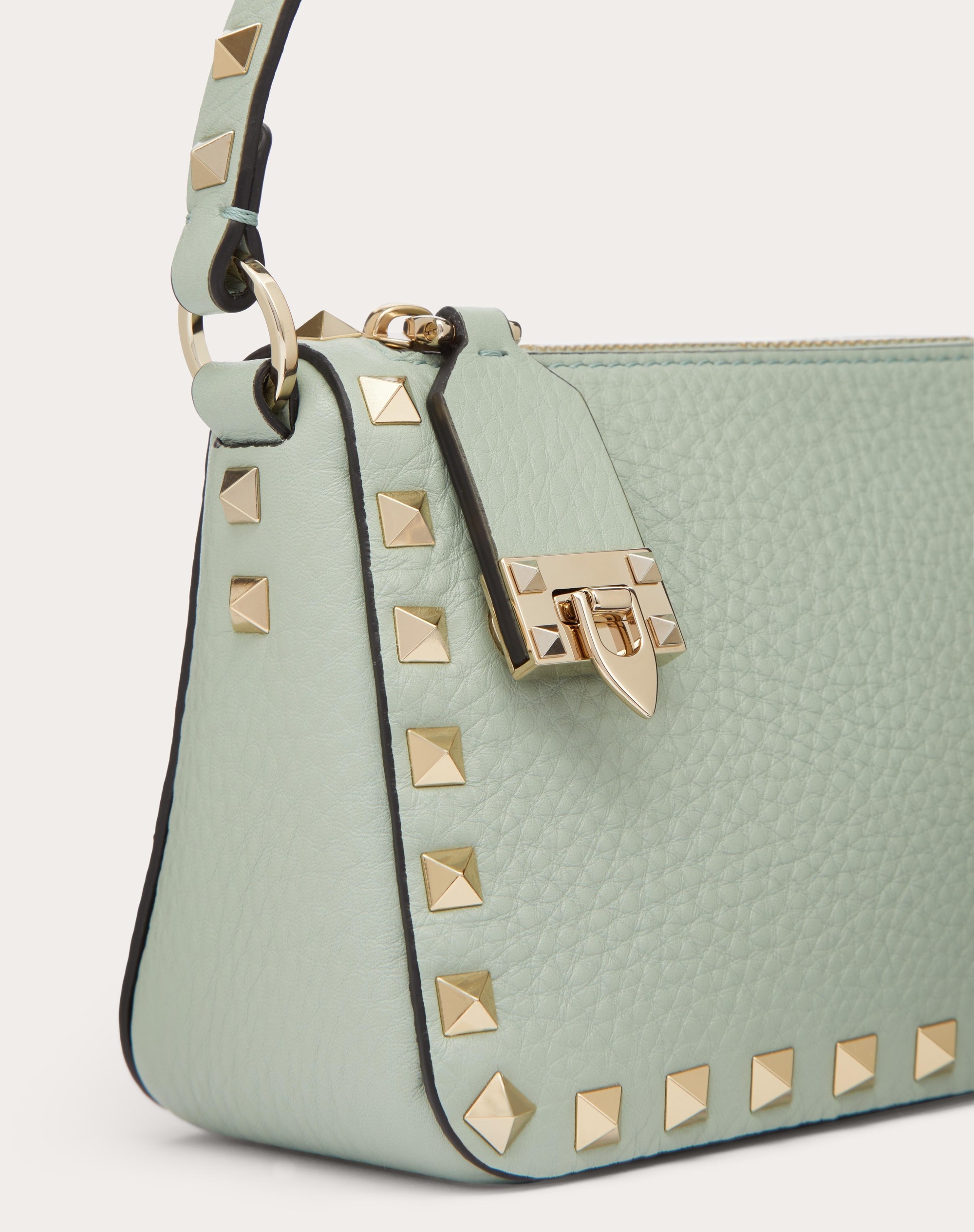 SMALL ROCKSTUD GRAINY CALFSKIN CROSSBODY BAG - 8