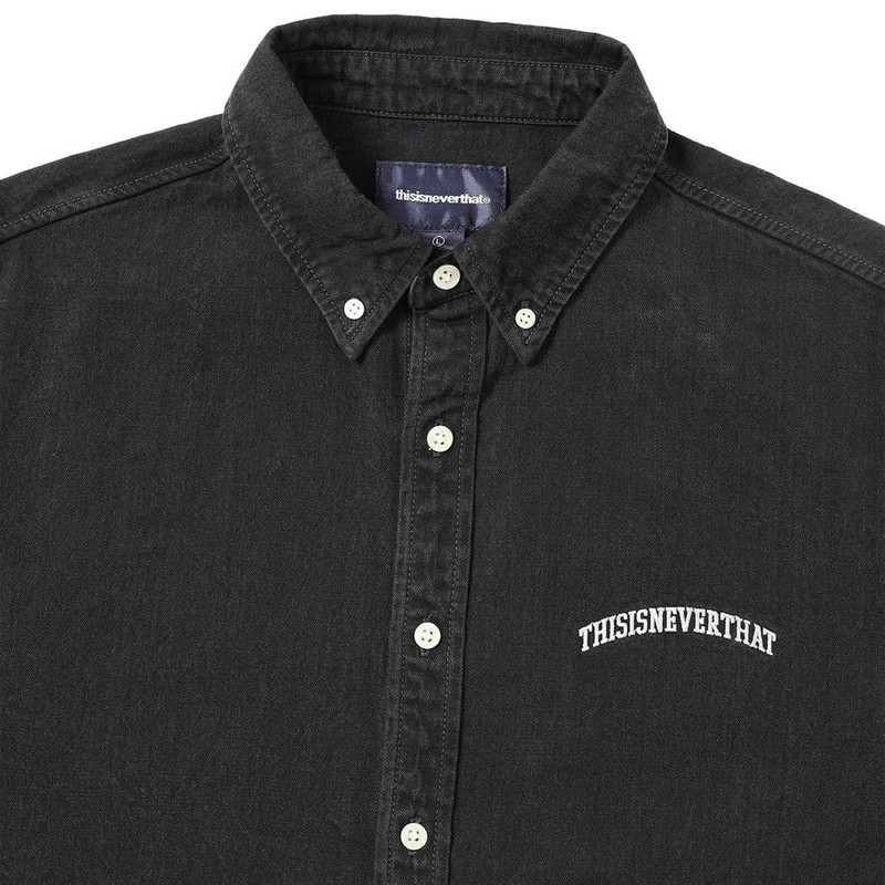 thisisneverthat | Washed Denim Shirt 'Black' 3