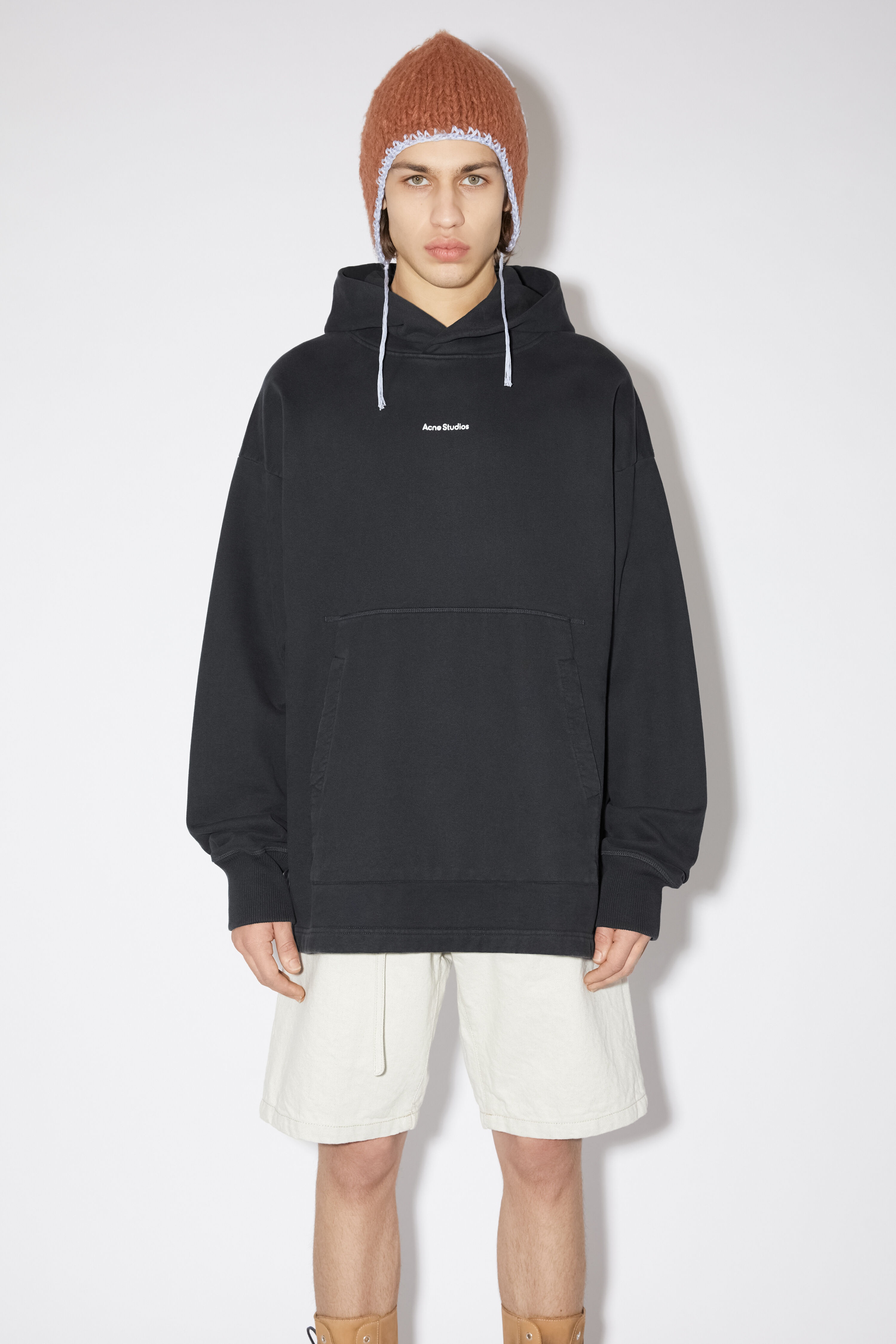Logo hooded sweatshirt - Black - 2