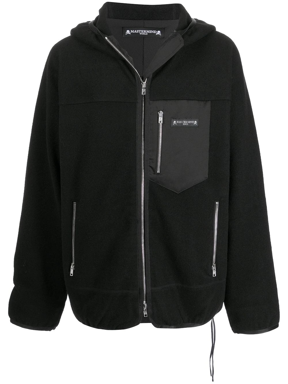 zip-fastening hoodie - 1