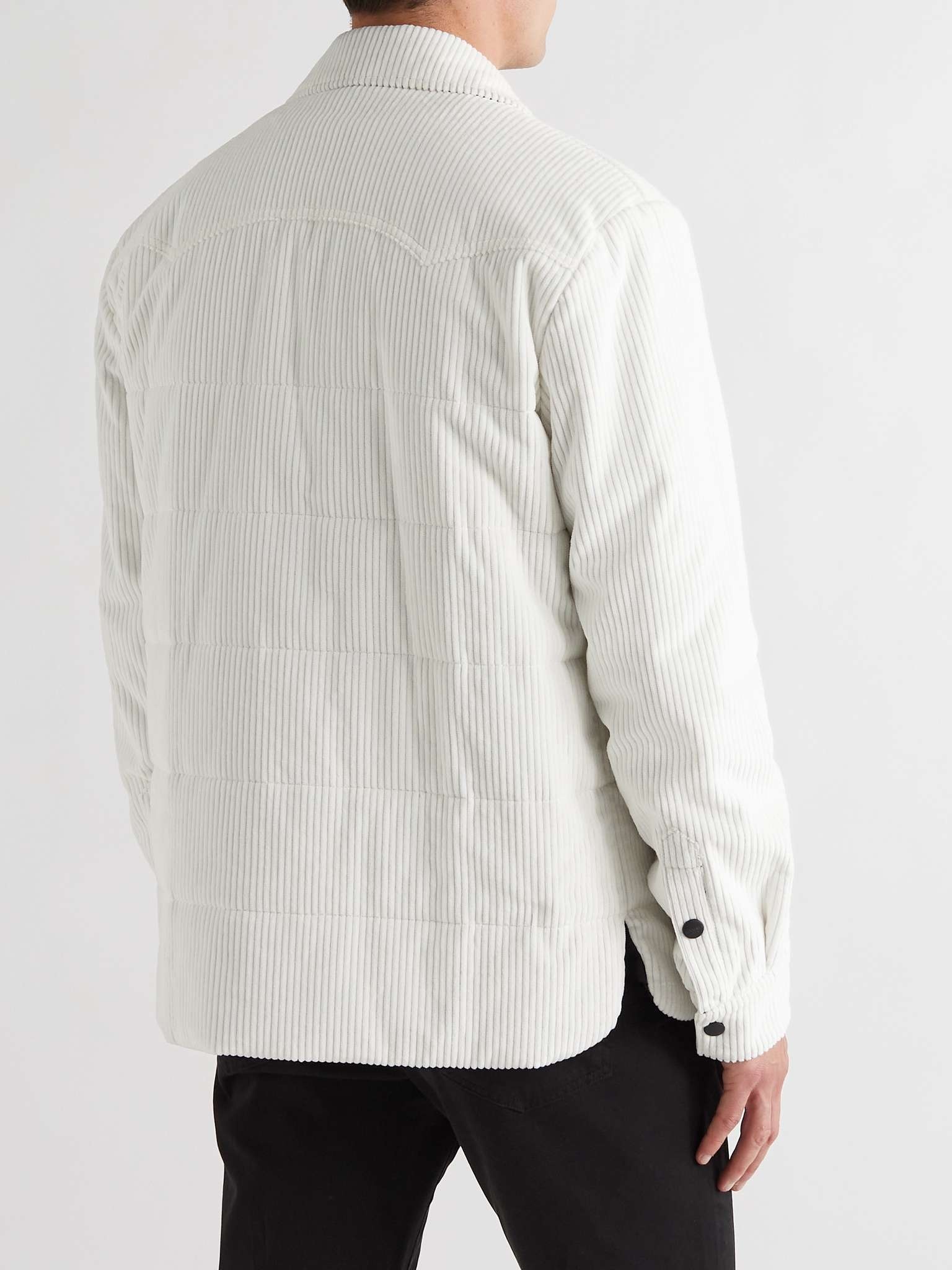 Padded Cotton-Corduroy Overshirt - 4