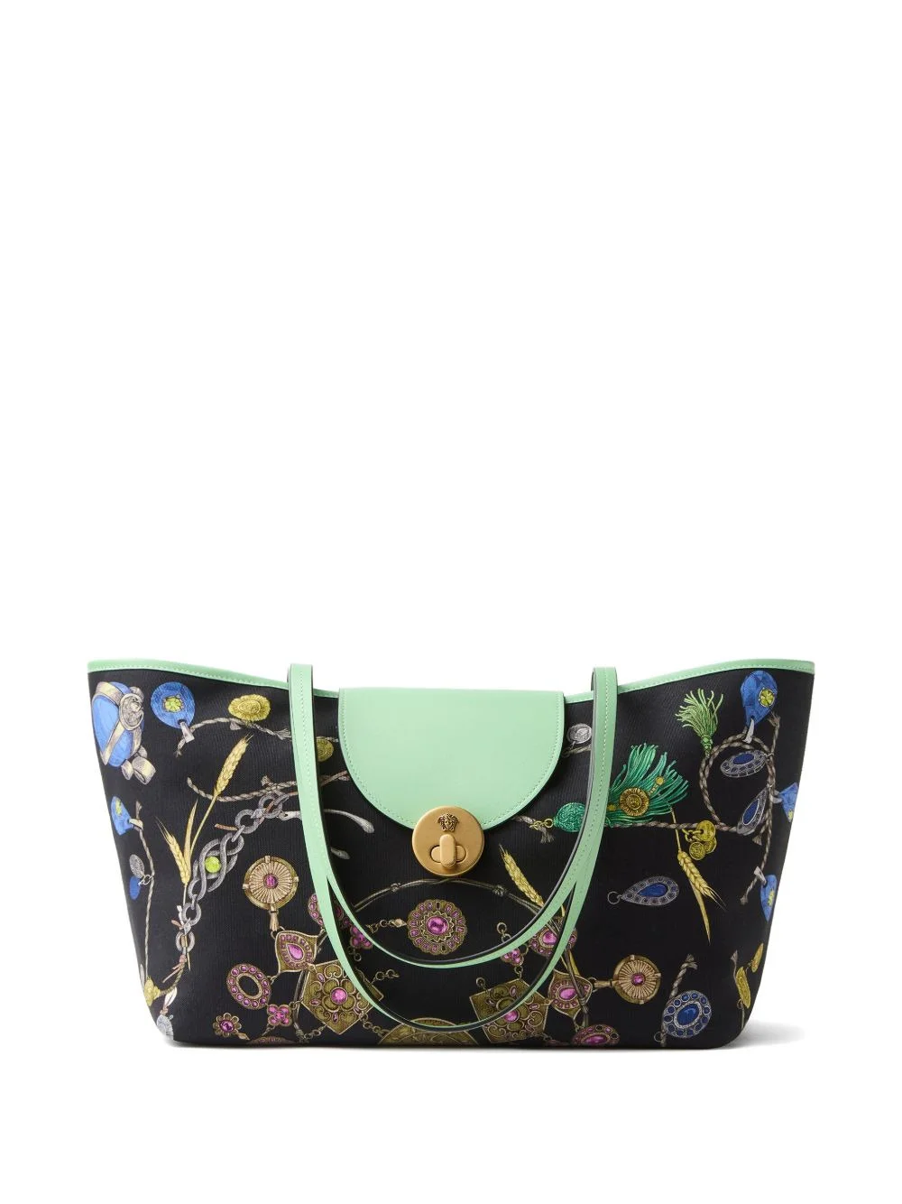 Vivian printed small canvas tote - 1