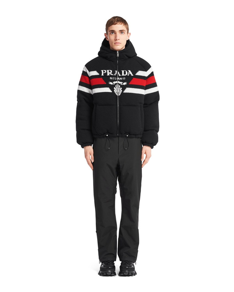 Prada Cropped cashmere down jacket outlook