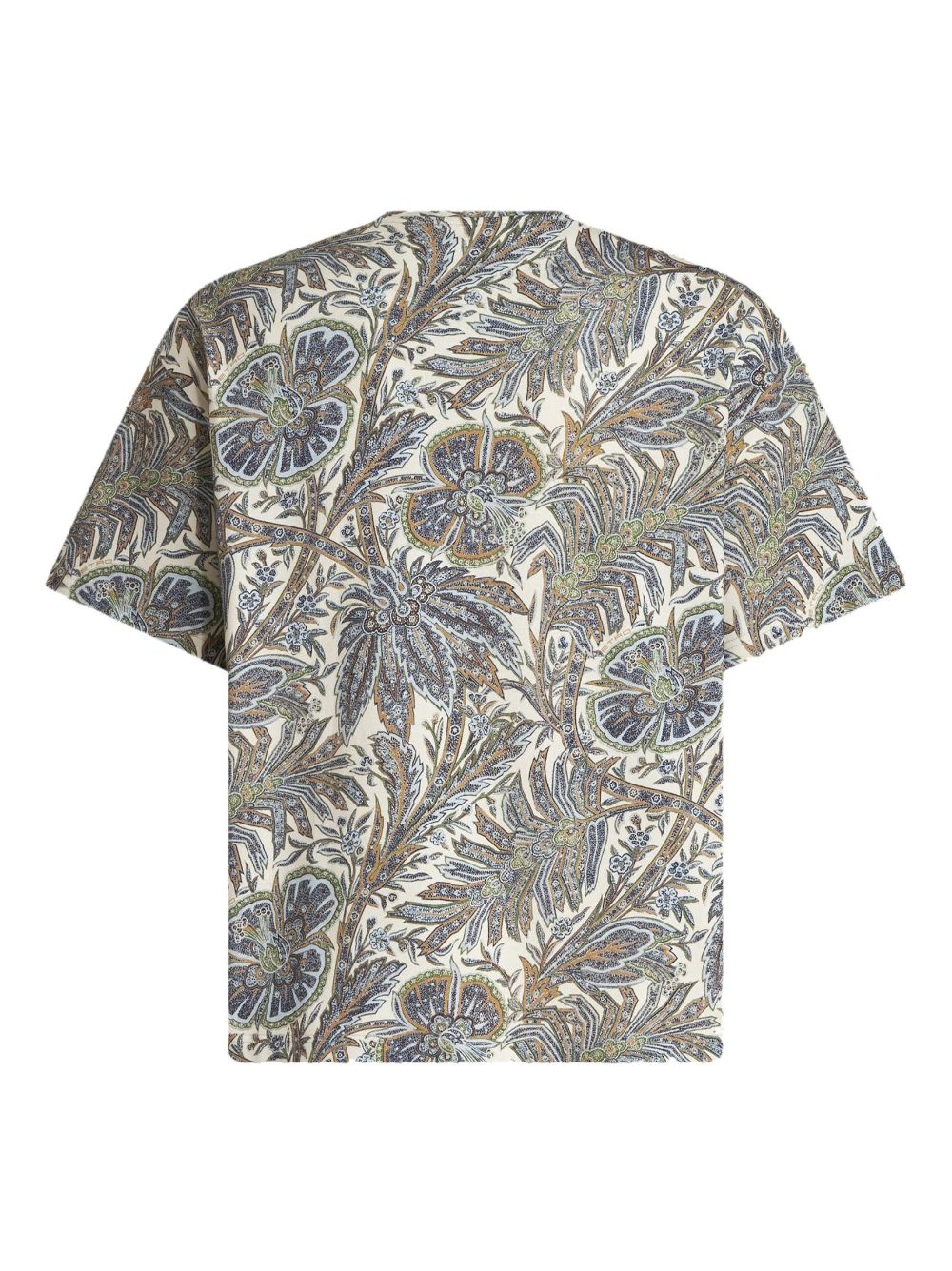 paisley-print cotton T-shirt - 5