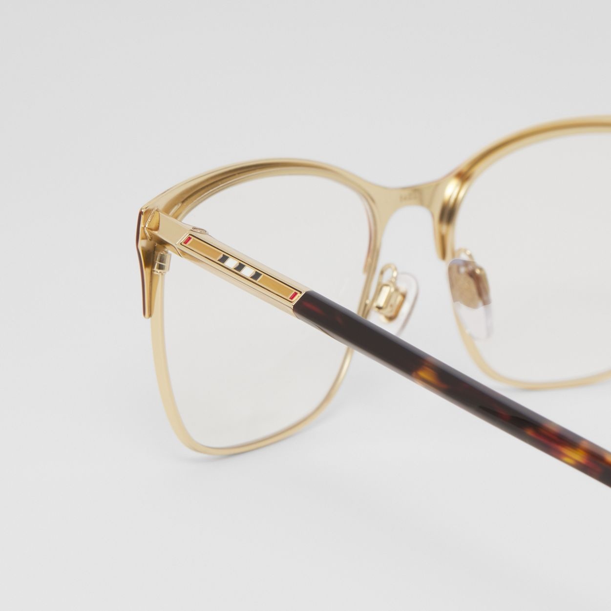 Icon Stripe Detail Cat-eye Optical Frames - 2