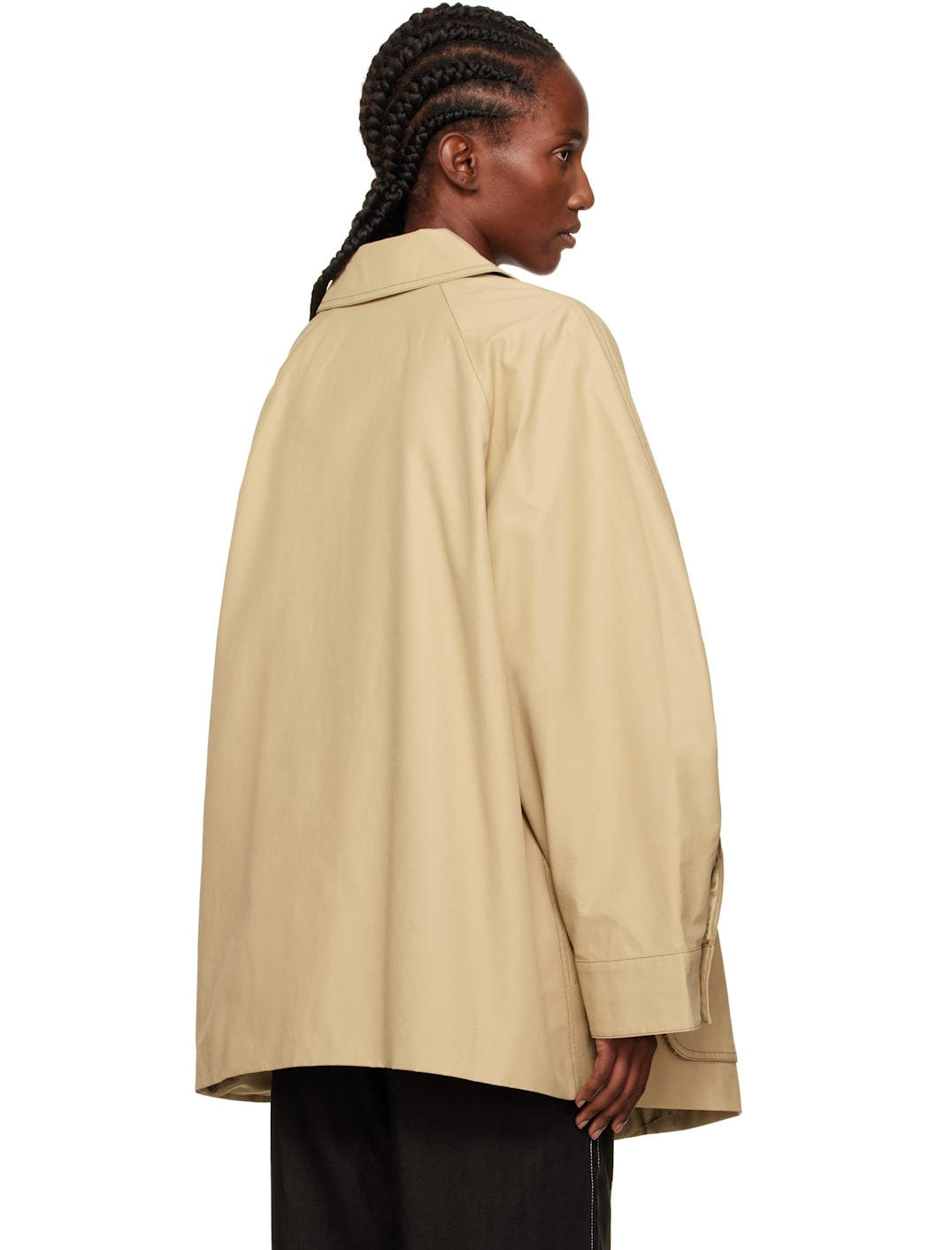 Beige Patch Pocket Jacket - 3