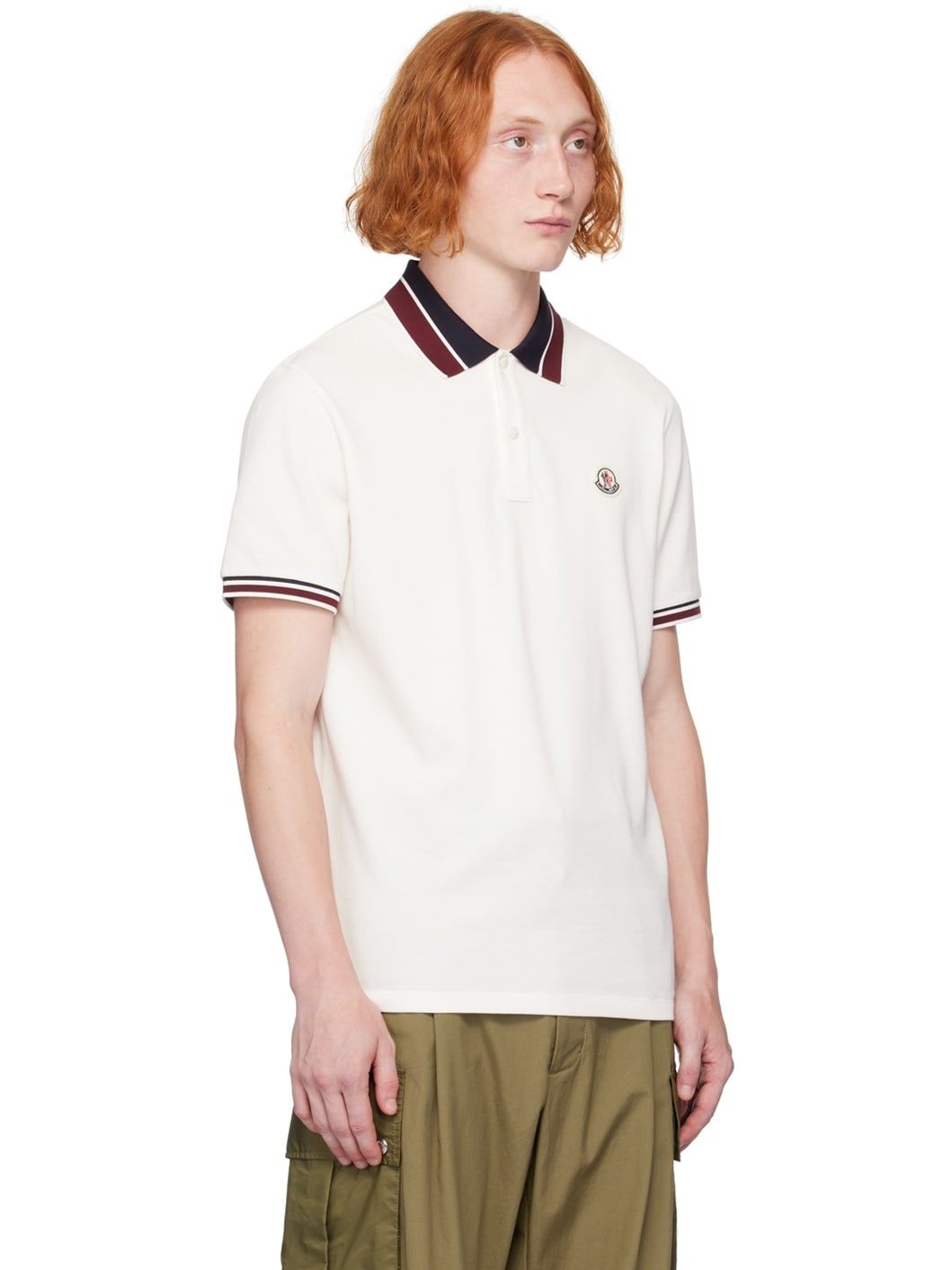 White Two-Button Polo - 2