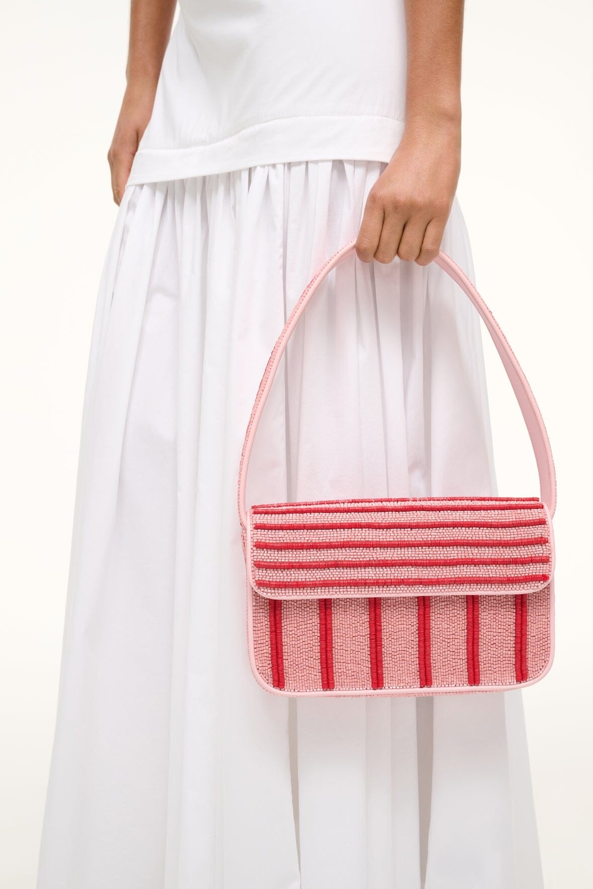 STAUD TOMMY BEADED BAG MONTAUK STRIPE - 4