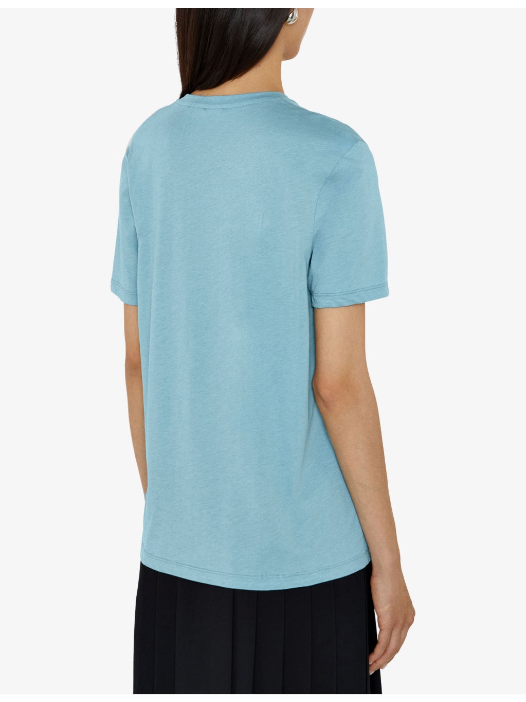 Round-Neck Regular-Fit Cotton and Silk-Blend T-Shirt - 4