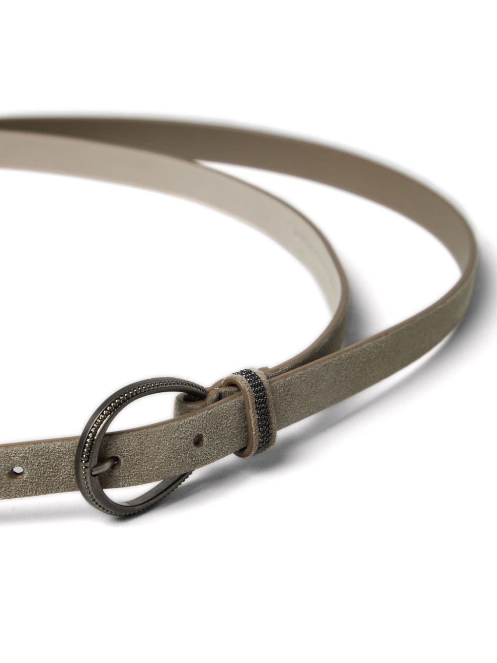 Monili-detail suede belt - 2