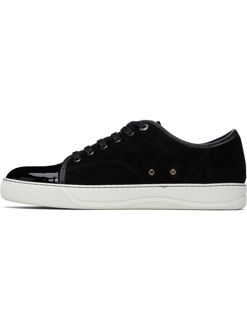 Lanvin Black DBB1 Suede & Patent Leather Sneakers outlook
