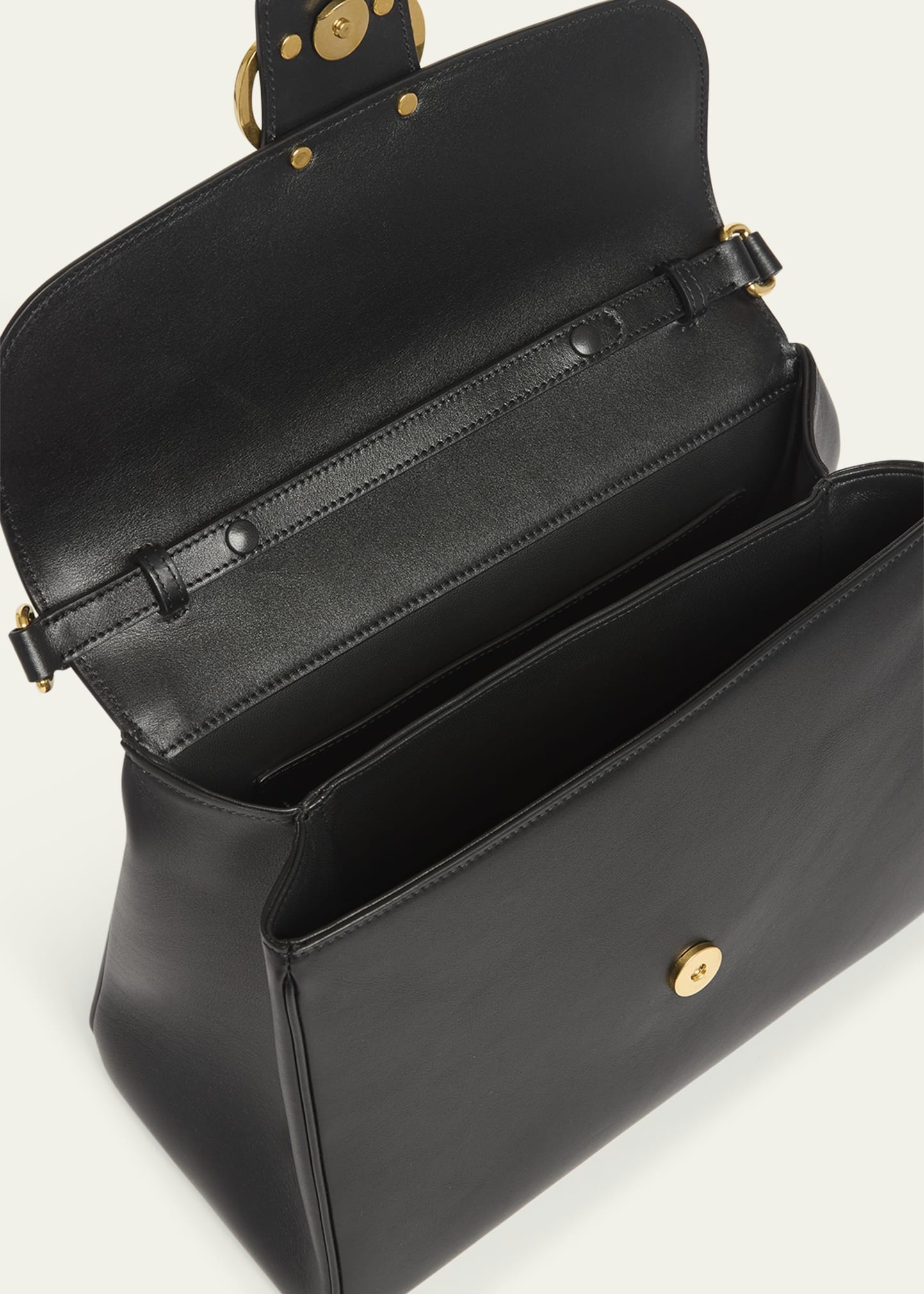 9 to 5 Flap Leather Top-Handle Bag - 4