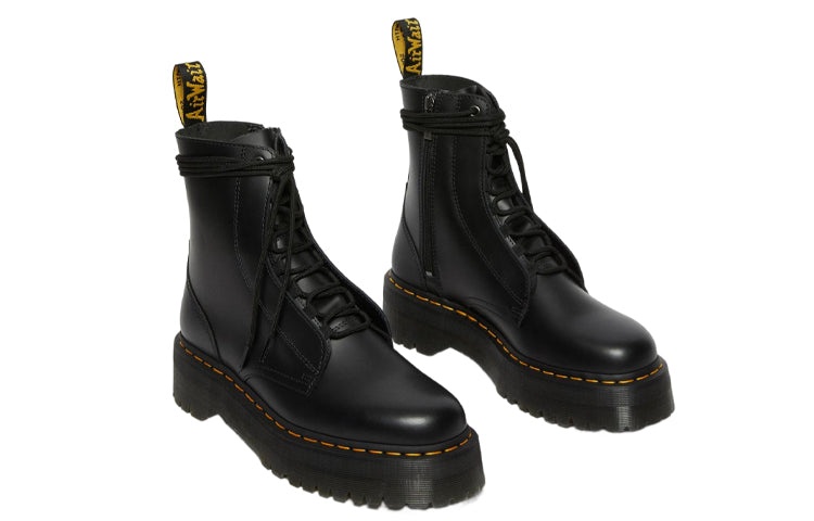 Dr. Martens Jarrick Smooth Leather Platform Boots 'Black' 27312001 - 3